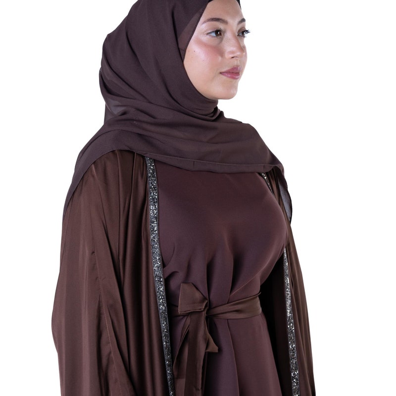 Basic Printed Boho (Brown Abaya) main image 1