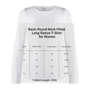 Women&#39;s Basic Round Neck Fitted Long Sleeve Pullovers Tee Top Stretchy and Not Thick| Very Breathable and comfortable T-Shirt For Woman