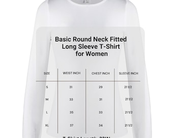 Women&#39;s Basic Round Neck Fitted Long Sleeve Pullovers Tee Top Stretchy and Not Thick| Very Breathable and comfortable T-Shirt For Woman