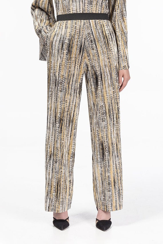ZOHA Multicolor Fancy Palazzo Pants 