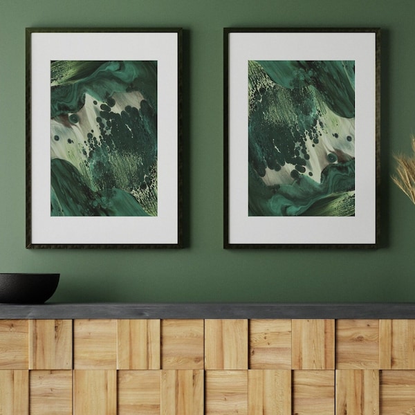 Emerald Wall Art Etsy