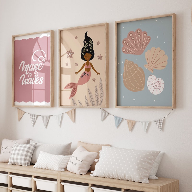 Image showcasing The Little Mermaid Room Decor