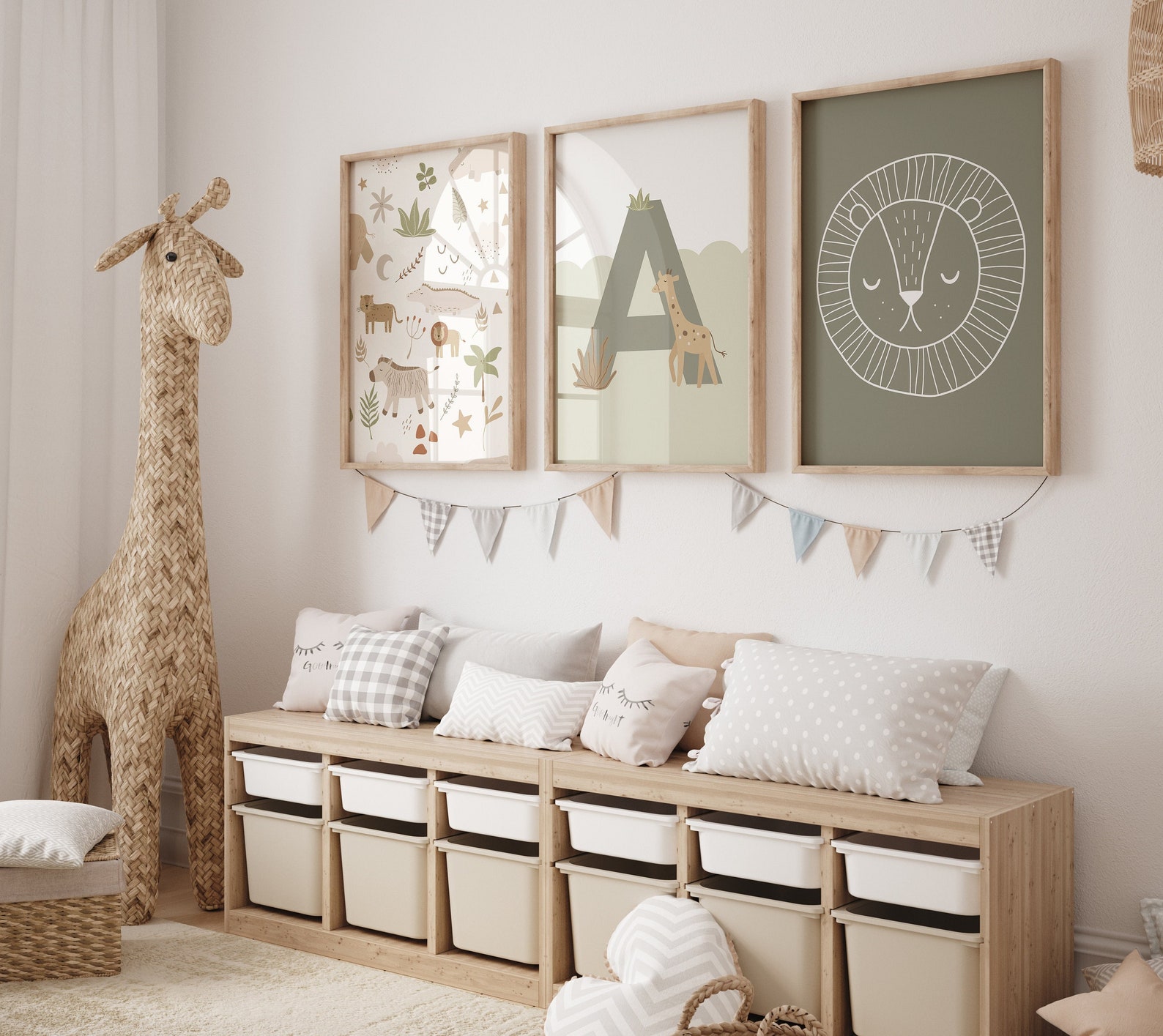 boho jungle nursery art