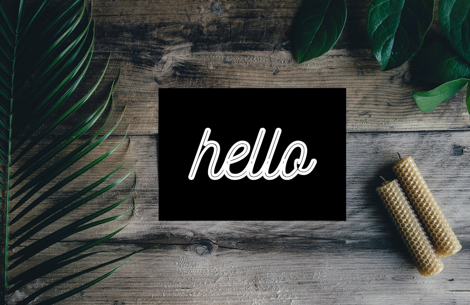 Hello Wall Art Print Typography Bedroom Lounge Etsy