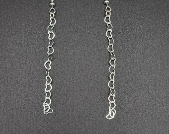Heart Chain Dangle Earings