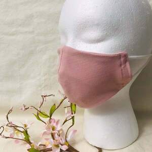 Handmade,  Washable, Breathable Face Covering for Adults, Youth & Kids, 2 layers, PINK,  comfortable cotton/polyester blend, Made in USA
