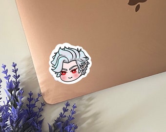 Pegatina de Astarion Fruity Little Baby Chibi / Vinilo troquelado mate, impermeable, para portátil, equipaje, botella de agua, planificador, cuaderno, DND Vampire