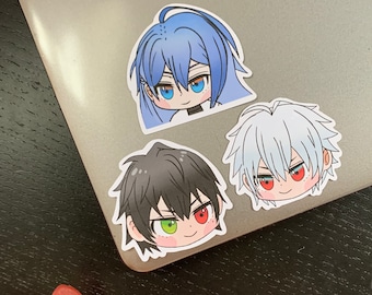 HypMic Rap Batalla Chibi Pegatinas / Jinguji Jakurai Ichiro Yamada Samatoki Aohitsugi Mate Impermeable Portátil Planificador Portátil Die Cut Vinilo