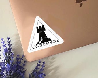 Pegatina Chibi con insignia de Doctor de las Islas Rodas de Arknights / Vinilo troquelado mate, bonito, impermeable, para portátil, equipaje, botella de agua, planificador, cuaderno