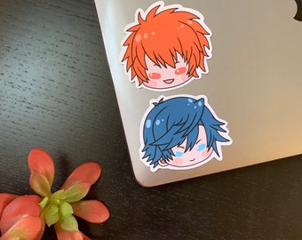 UtaPri Chibi Stickers | Tokiya Natsuki Ranmaru Otoya Reiji Anime Matte Waterproof Laptop Luggage Water Bottle Planner Notebook Die Cut Vinyl