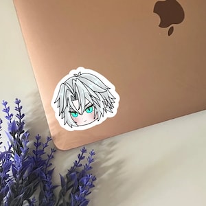 Sephiroth Innocent Baby Chibi Aufkleber | Ever Crisis FF Final Fantasy 7 VII Matt niedlicher wasserdichter Laptop Wasserflasche Notebook Die Cut Vinyl