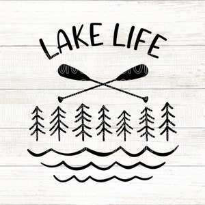 Lake Life SVG, Süßes Sommer SVG, Sommer See Urlaub Digitaler Download, See Grafik T-Shirt, Cottage Life SVG, Lake Days Cut Datei für Cricut