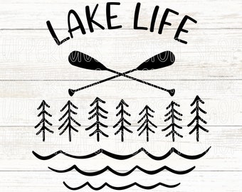 Lake Life SVG, Cute Summer SVG, Summer Lake Vacation Digital Download, Lake Graphic Tee, Cottage Life SVG, Arquivo de corte de Lake Days para Cricut