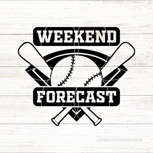 Pronóstico de fin de semana, Béisbol Svg, Juguemos a la pelota, Béisbol, Liga de Softbol, Camiseta divertida de béisbol DIY, Archivo de corte de béisbol para Cricut