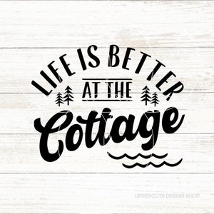La vie est meilleure au chalet SVG, la vie au chalet, la vie est meilleure, lieu d'été, Lake House, vacances, vacances d'été, retraite, chalet Svg