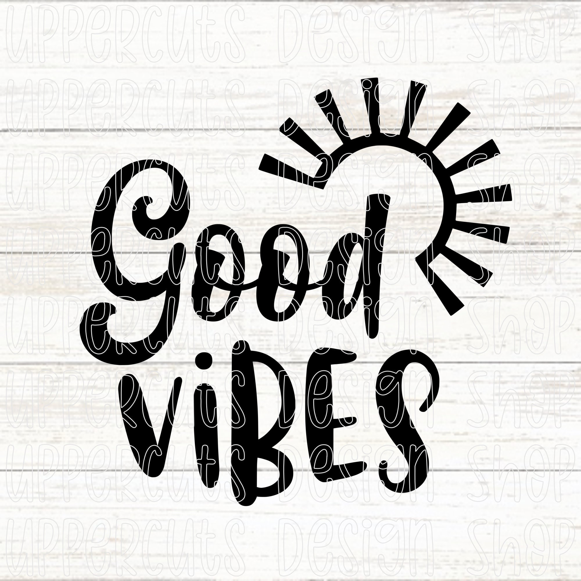 T-shirt retrò Good Vibes Only, maglietta grafica stile vintage