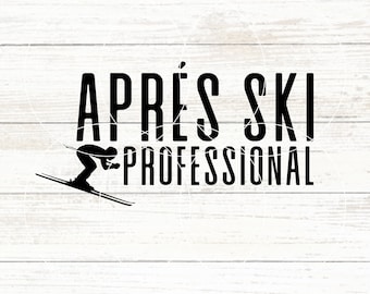 Apres Ski Professional SVG, Funny Skiing SVG, Apres Ski Svg, Ski Svg, Ski Life, Qual caminho para Apres, Apres Ski Diy