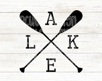 Lake Life SVG, Paddling SVG, Kayak Canoe Water Sports SVG, Cute Summer Lake Vacation Digital Download, Lake Graphic Tee, Cottage Life