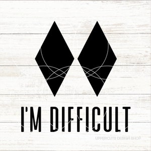 Sou Difícil SVG, Engraçado Esqui SVG, Esqui Svg, Double Black Diamond Svg, Ski Life Png, Adoro esquiar, Ski Bunny, Prefiro esquiar