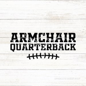Fauteuil quarterback SVG, football, t-shirt de football bricolage, quarterback du lundi matin, cadeau pour fan de football, fête des pères, cadeau de fan de football