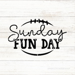 Sonntag Funday SVG, süße Fußball SVG, DIY Fußball T-Shirt, Spieltag Png, Fußball SVG