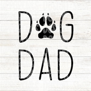 Papá perro SVG, camiseta de papá perro DIY, regalo del día del padre perro Diy, Papá perro Png, Descarga digital de papá perro para Cricut