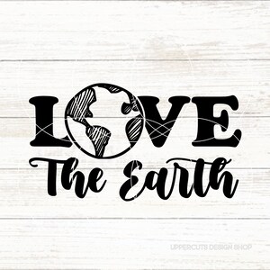 Amar la Tierra SVG, Día de la Tierra SVG, Planeta Tierra Doodles, Salvar el Planeta, Archivos de corte del Día de la Tierra para Cricut, Camiseta de Conciencia Ambiental