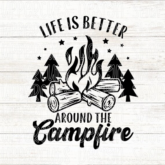 Life Is Better Around The Campfire - Bestie Personalized Custom Orname
