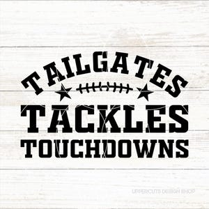 Hayons, tacles, touchdowns SVG, joli T-shirt de football, équipe du hayon, mi-temps de l'équipe, chemise de fête d'avant-match, cadeau pour un fan de football