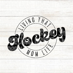 Hockey Mama SVG, Hockey Mama Leben, süße Hockey Mama Logo, DIY Hockey Mama Shirt oder Auto Aufkleber, Hockey Mama, Hockey Cricut geschnitten Datei Bild 1