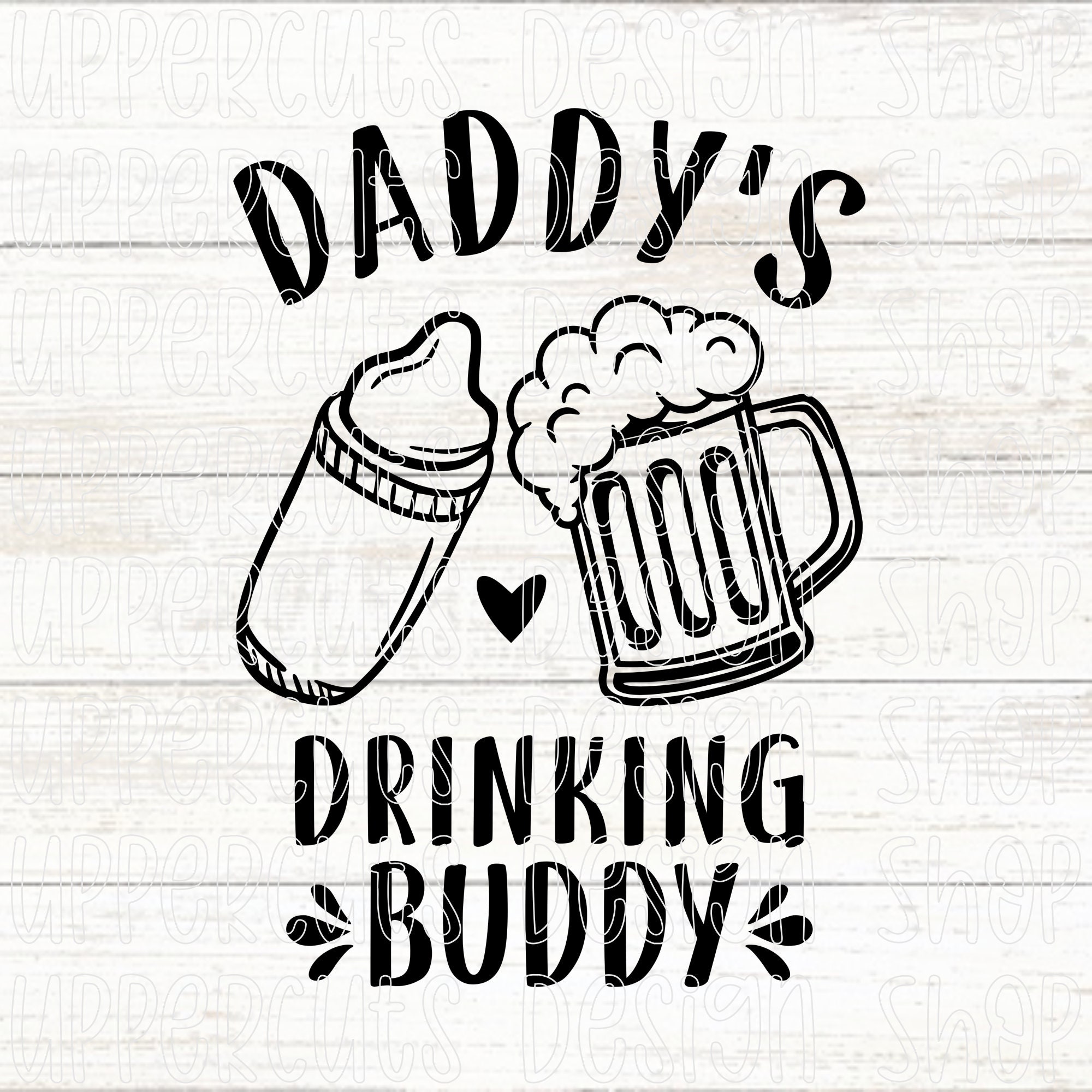 Daddy's Drinking Buddy Beer Graphic by SVGitems · Creative Fabrica