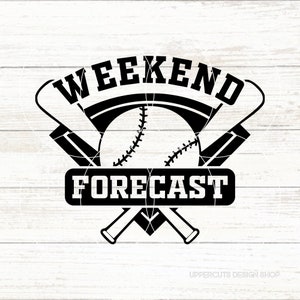 Pronóstico de fin de semana, Béisbol Svg, Juguemos a la pelota, Béisbol, Liga de Softbol, Camiseta divertida de béisbol DIY, Archivo de corte de béisbol para Cricut