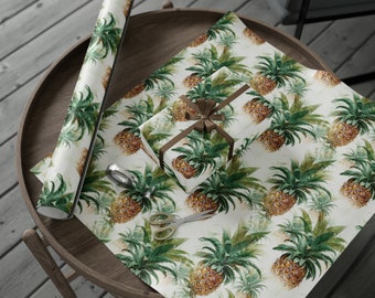 Tropical Pineapple Gift Wrap Cute Gift Wrap Christmas Pineapple Wrapping Paper Summer Vibes Pineapple Funny Gift Wrap Birthday Pineapple