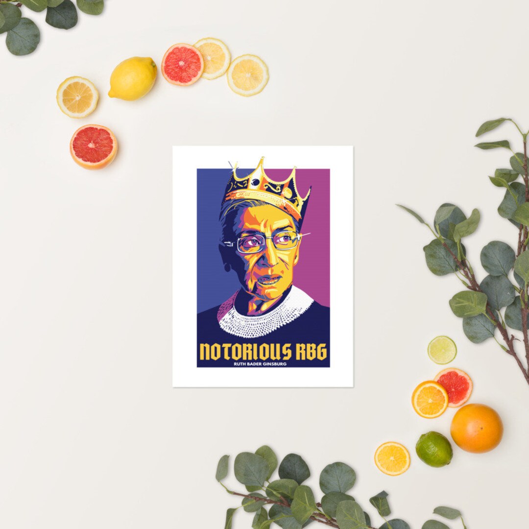 Notorious RBG Poster - Inspirational Feminist Poster - Poster for Theme ...