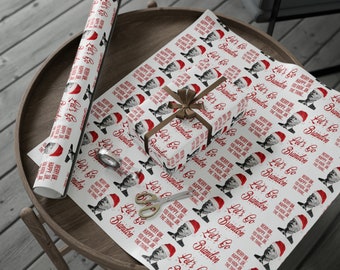 Funny Confused Biden Trump Christmas Wrapping Paper for Gifts - Make America Great Again Gift - Let's Go Brandon Pro Trump Wrapping Paper
