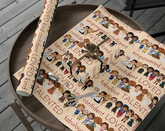 Inspirational Women with Empowering Words Gift Wrap - Influential Women Strong Women Wrapping Paper Great Idea Christmas Gift Wrap Girl Gift