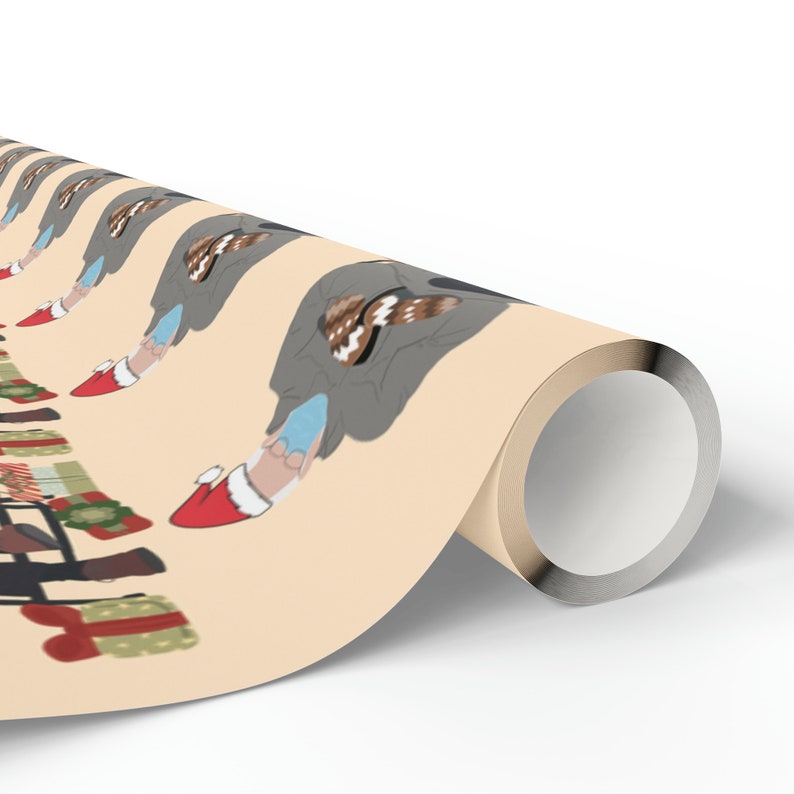 Bernie Sanders Mittens Meme Christmas Gift Wrap - Funny Bernie Wrapping Paper for Christmas Bernie Vermont Cold Mood Mittens Wrapping Paper image 6