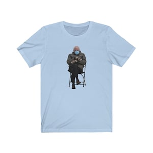 Bernie Sanders Chair Sitting at Biden President Inauguration - Bernie Sanders Mittens Meme - Unisex Bernie Shirt - Mittens Shirt
