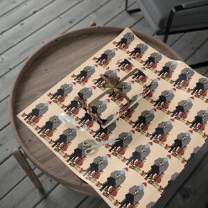 Bernie Sanders Mittens Meme Christmas Gift Wrap - Funny Bernie Wrapping Paper for Christmas Bernie Vermont Cold Mood Mittens Wrapping Paper image 8