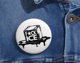 Botón de "Fck ICE", "Abolir ICE", Derechos de los inmigrantes, Botón de activista, Botón de protesta, Ningún ser humano es ilegal, Minnesota resiste a ICE