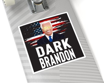 Dark Brandon Sticker Funny Pro Biden Indoor Sticker Dark Brandon Biden Meme  Grunge Style Square Stickers Political Meme Biden Brandon 