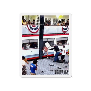 The Montgomery Brawl Folding Chair Boat Brawl Magnet - Die-cut Magnets ...
