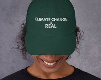 Il cambiamento climatico è un cappello reale - La scienza è importante e lo è anche il nostro pianeta - Fidati della scienza - Cappello da papà sul cambiamento climatico