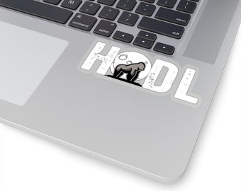 HODL Ape Together Strong Sticker - Ape Strong Hodl Hold Stonk GME Hodl Amc Moon Laptop Stickers Doge coin