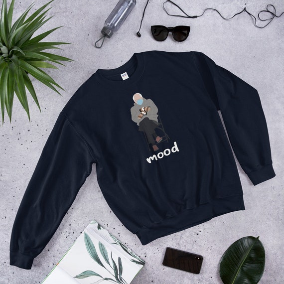 Bernie Mittens Sitting Chair Inauguration Sweatshirt Bernie Meme
