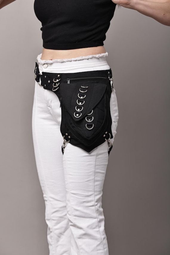 Asymmetrical Cotton Utility Belt Hip Bag: Festival Travel  display picture 3