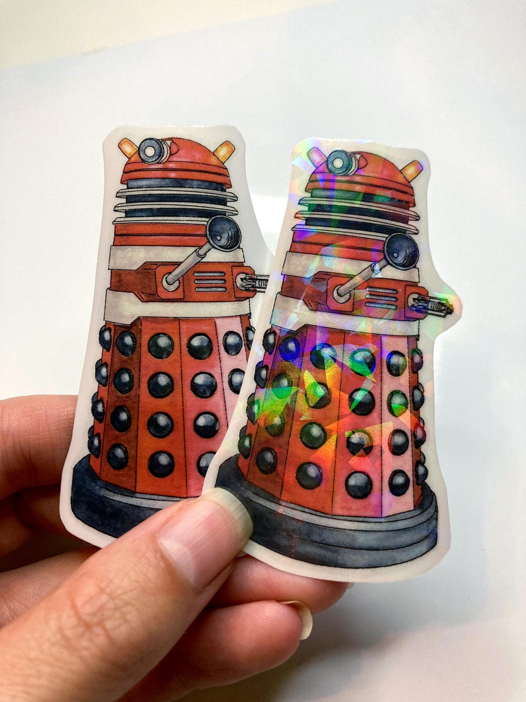 Dalek Sticker | Vinyl Dr. Who Holographic Stickers | British Police Box ...