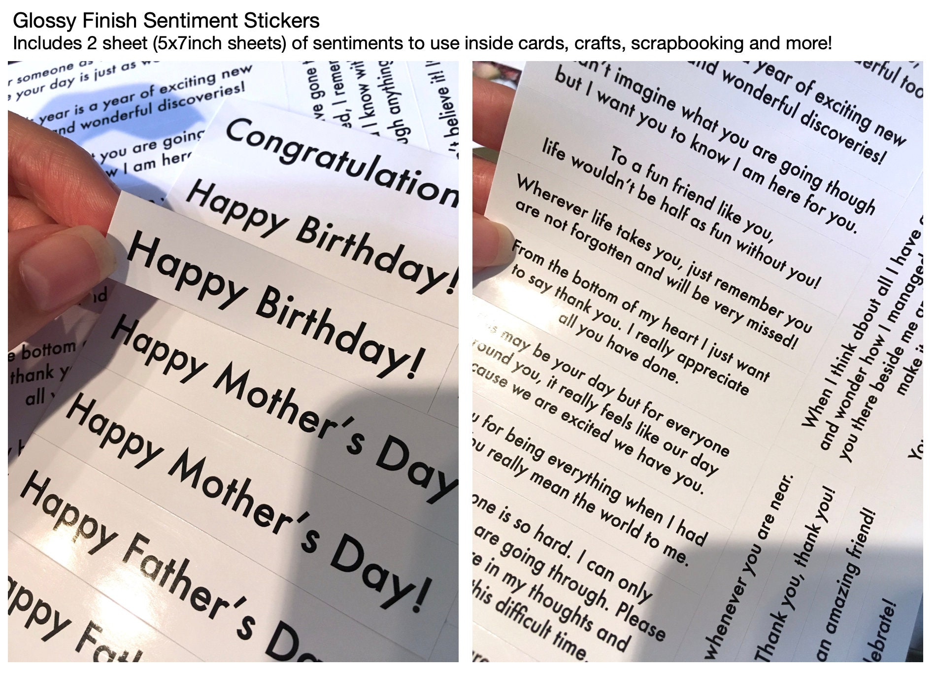 Sticker Sincerely Sentiment Stickers | Stickers for Cards | Stickers for Scrapbooking ...