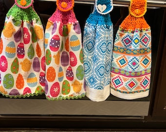 Handmade crochet kitchen  towel