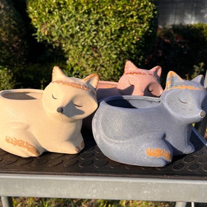Fox Ceramic flower/succulent pot